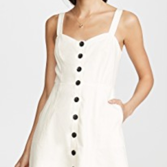 Madewell Button-Front Tank Dress - Picture 2 of 6